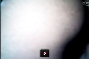 Busty and corpulent Indian black cock slut on web camera shows her muff truly closeup