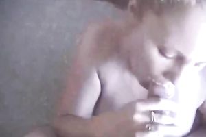 Lewd legal age teenager honey with large wobblers sucked my big shlong deepthroat