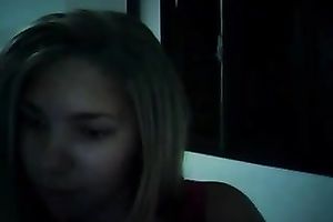 Kinky light dyed haired hawt chick works for my ally on cam