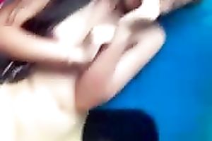 Kinky allies from college fuck impure in a car on a back seat