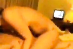 Dark haired lewd non-professional brunette hair was riding unyielding shlong on livecam