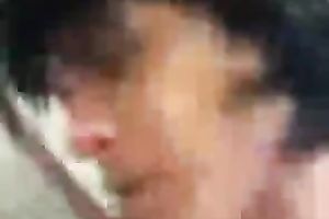 Dark haired lewd non-professional brunette hair was riding unyielding shlong on livecam