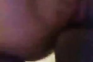 Dark haired lewd non-professional brunette hair was riding unyielding shlong on livecam