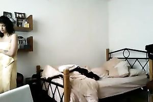 Hidden cam vid with my ex GF dressing up after shower