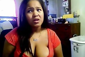 Awesome playful and eye catching webcam nympho undressed her large pointer sisters