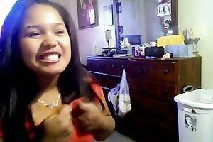 Awesome playful and eye catching webcam nympho undressed her large pointer sisters