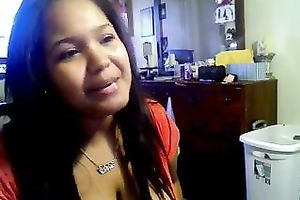 Awesome playful and eye catching webcam nympho undressed her large pointer sisters