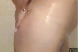 Petite dilettante blonde girlfriend in the shower undressed