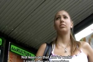 Palatable blondie sucks my huge rod like a insane doxy in POV