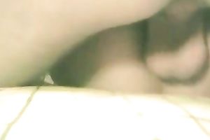 Dark haired non-professional lusty dark brown babe is busy with sucking lollicock