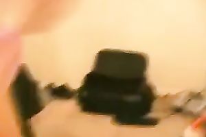 German chick riding large 10-Pounder in a cowgirl position