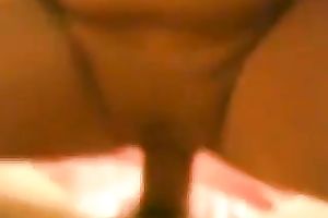 German chick riding large 10-Pounder in a cowgirl position