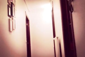 Horn-mad big beautiful woman MILFie lady was dancing in her dark nightie on webcam