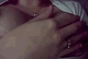 Playing with my billibongs during the time that on phone sex with by BF