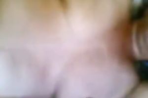 Lewd looking quite used dark brown Married slut got nailed missionary