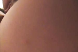 Naughty brunette hair non-professional skank tried real double penetration