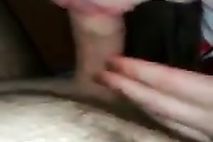 Very gentle blow job from a Russian cheap hoe on livecam