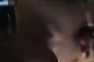 Light haired greedy for goo sweetheart was sucking my friend's meaty cock