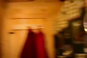 Kinky and rather pale amateur cam wench showed me her gazoo solely