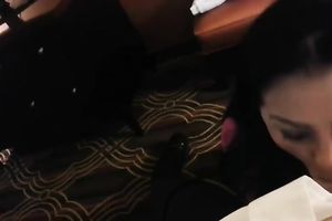 Trashy aged doxy engulfing hard ramrod balls unfathomable