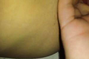 Wonderful cookie tickling time and amazing oral job session with brunette hair