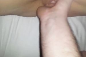 Wonderful cookie tickling time and amazing oral job session with brunette hair