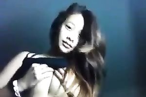 Cute all natural Asian girlie demonstrated me her taut ravishing bumpers