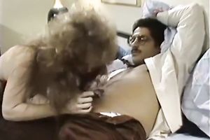 She sits on his face and rides his tongue with her twat