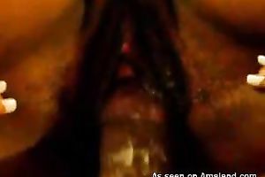 Black guy with large shaft bonks his obscene ebon girlfriend