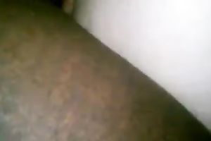 Dark chocolate rod reaming a wicked pink soaked cum-hole