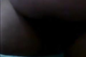 Chubby Chinese brunette hair disrobes on web camera showing her moist curves