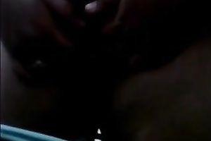 Chubby Chinese brunette hair disrobes on web camera showing her moist curves