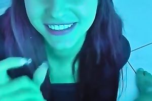 Casual sexually excited brunette hair did not refuse to engulf my ramrod in the solarium