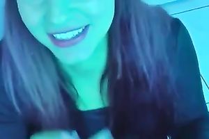 Casual sexually excited brunette hair did not refuse to engulf my ramrod in the solarium