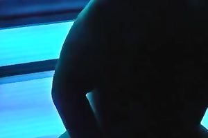 Casual sexually excited brunette hair did not refuse to engulf my ramrod in the solarium