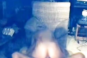 Amazing lengthy haired bootyful chick rides strong cock in cowgirl pose