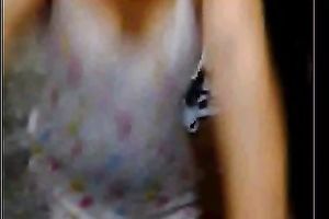 Sexy and breasty girl flashes her hot titties on camera in bathroom