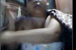 Sexy and breasty girl flashes her hot titties on camera in bathroom