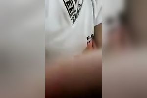 Charming legal age teenager gives awesome deepthroat orall-service in POV episode