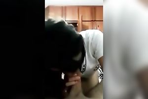 Charming legal age teenager gives awesome deepthroat orall-service in POV episode