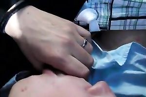 Dark haired blue eyed gorgeous BBC slut gave me a actually fantastic deepthroat in car