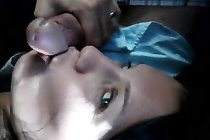 Dark haired blue eyed gorgeous BBC slut gave me a actually fantastic deepthroat in car