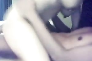 Adorable and juvenile Thai hotwife with her boyfriend on cam