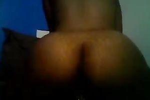 Close ally of mine films himself fucking his hawt dark babe in her a-hole