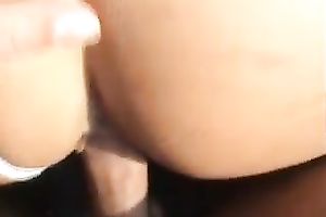 Just having joy on the parking lot with lascivious brunette hair