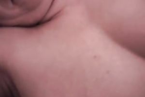 Amateur lusty large breasted slutty wife with large rack is ready for some fuck