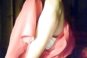 Mature floozy sitting next to recent floozy flashed her own unattractive saggy mounds