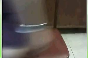 Amateur slender webcam babe brags of large gazoo and rubs her love button