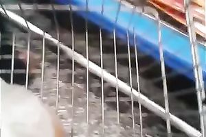 Sexy hottie in dangerously short petticoat caught my attention