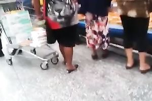 Sexy hottie in dangerously short petticoat caught my attention